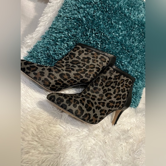 Adrienne Vittadini calf hair cheetah print booties - Picture 9 of 12
